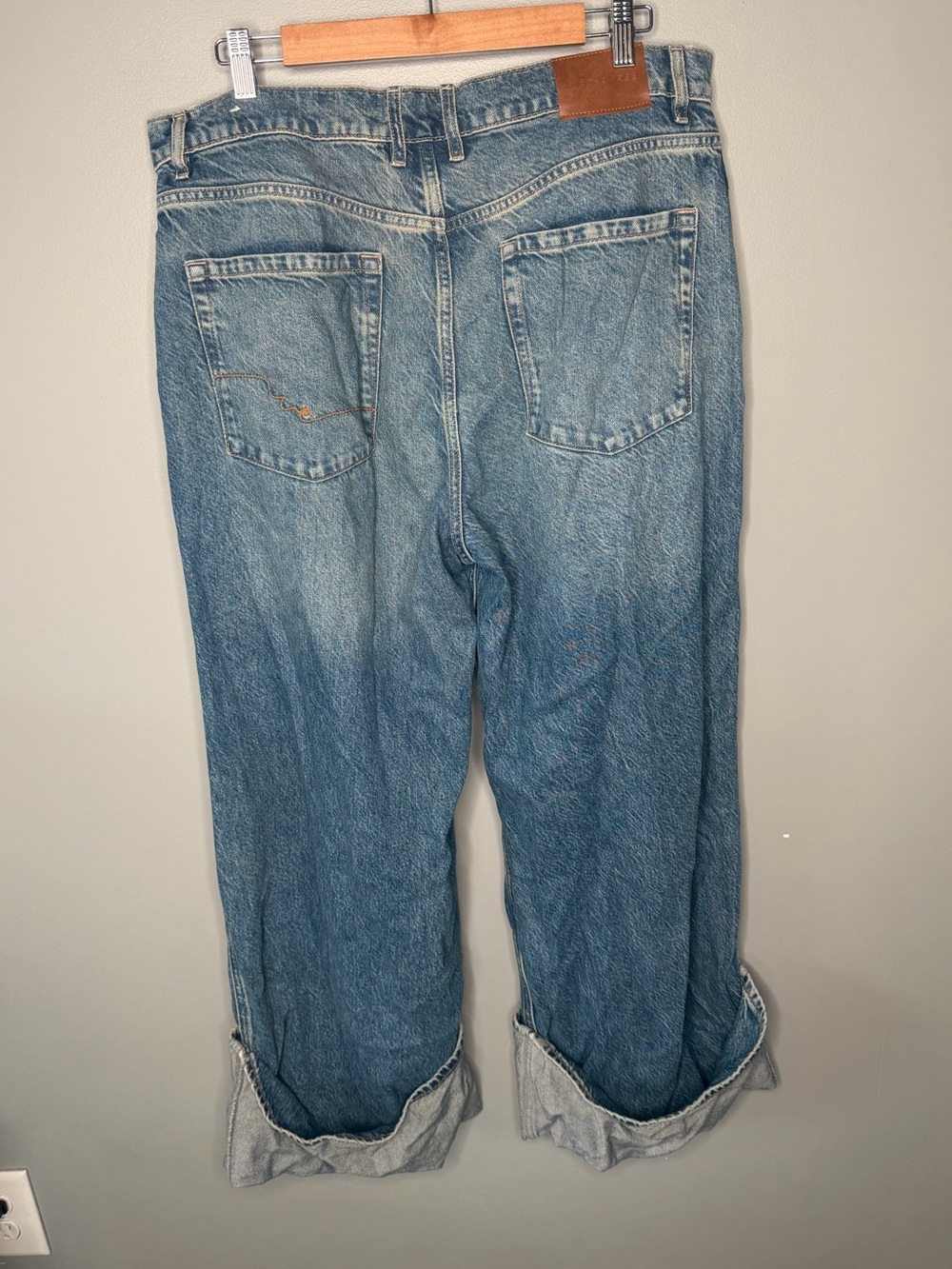Free People We The Free Final Countdown Cuffed Wide Leg - Picture 3 of 11